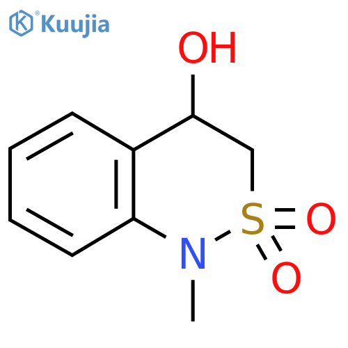 4-hydroxy-1-methyl-3,4-dihydro-1H-benzo[c][1,2]thiazine 2,2-dioxide structure