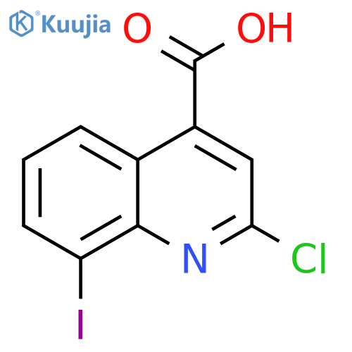 2-chloro-8-iodoquinoline-4-carboxylic acid structure