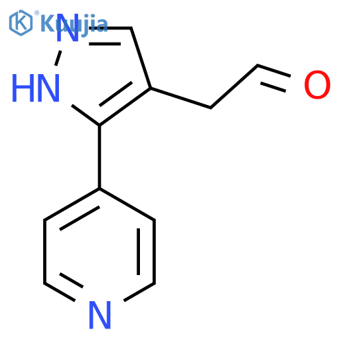 2-(3-(Pyridin-4-yl)-1H-pyrazol-4-yl)acetaldehyde structure