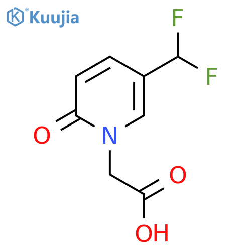 2-[5-(Difluoromethyl)-2-oxo-1,2-dihydropyridin-1-yl]acetic acid structure