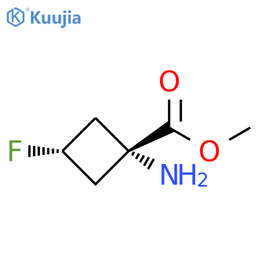 methyl (1r,3r)-1-amino-3-fluorocyclobutane-1-carboxylate structure