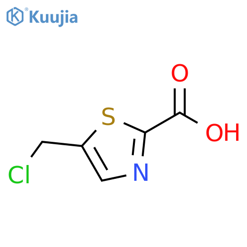 2-Thiazolecarboxylic acid, 5-(chloromethyl)- structure