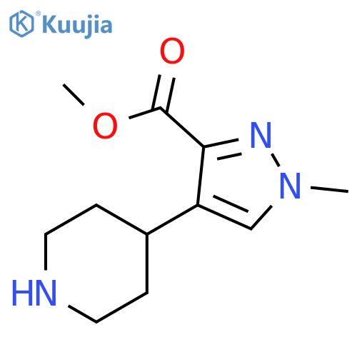 methyl 1-methyl-4-(piperidin-4-yl)-1H-pyrazole-3-carboxylate structure