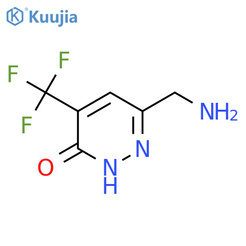 6-(aminomethyl)-4-(trifluoromethyl)-2,3-dihydropyridazin-3-one structure