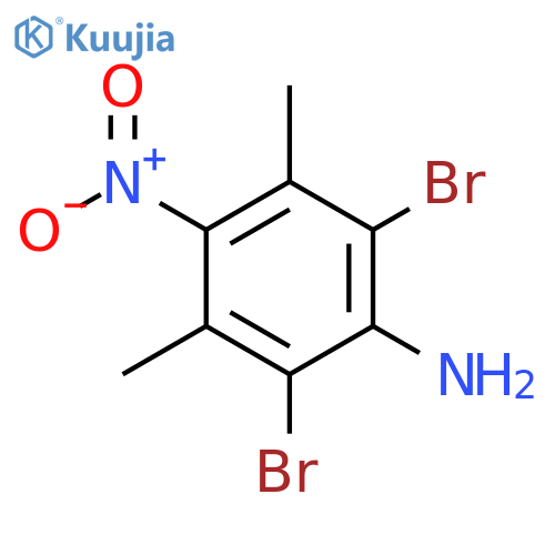 Benzenamine, 2,6-dibromo-3,5-dimethyl-4-nitro- structure