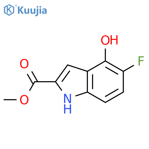 methyl 5-fluoro-4-hydroxy-1H-indole-2-carboxylate structure