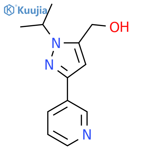 (1-isopropyl-3-(pyridin-3-yl)-1H-pyrazol-5-yl)methanol structure