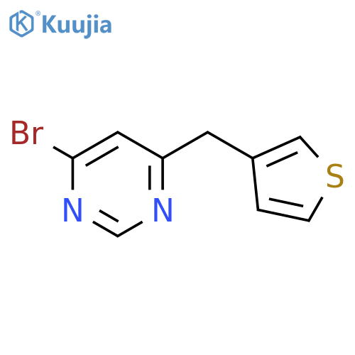 4-Bromo-6-(thiophen-3-ylmethyl)pyrimidine structure