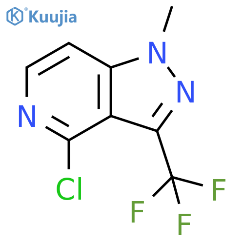1H-Pyrazolo[4,3-c]pyridine, 4-chloro-1-methyl-3-(trifluoromethyl)- structure