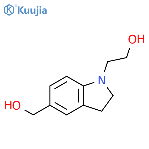2-(5-(hydroxymethyl)indolin-1-yl)ethan-1-ol structure