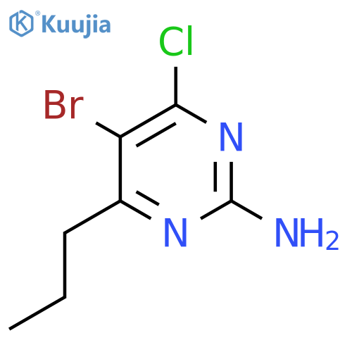 5-Bromo-4-chloro-6-propylpyrimidin-2-amine structure