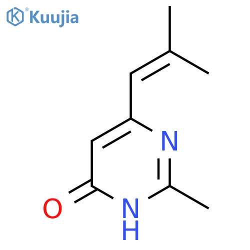 2-Methyl-6-(2-methylprop-1-en-1-yl)pyrimidin-4-ol structure