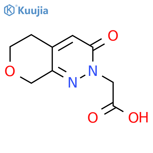 2-(3-Oxo-5,6-dihydro-3H-pyrano[3,4-c]pyridazin-2(8H)-yl)acetic acid structure