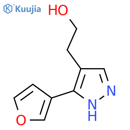 2-(3-(furan-3-yl)-1H-pyrazol-4-yl)ethan-1-ol structure