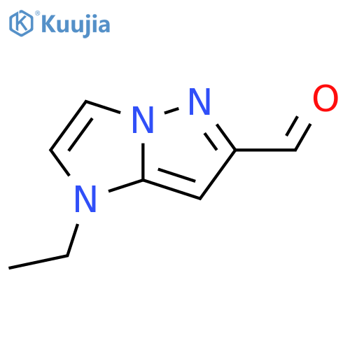 1-ethyl-1H-imidazo1,2-bpyrazole-6-carbaldehyde structure