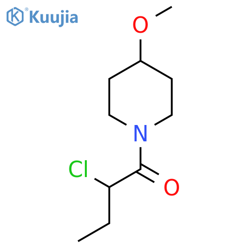 2-Chloro-1-(4-methoxypiperidin-1-yl)butan-1-one structure