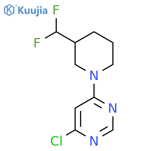 4-Chloro-6-(3-(difluoromethyl)piperidin-1-yl)pyrimidine structure