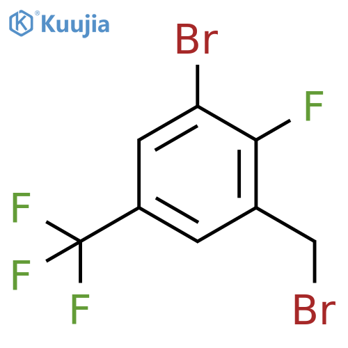 3-Bromo-2-fluoro-5-(trifluoromethyl)benzyl bromide structure