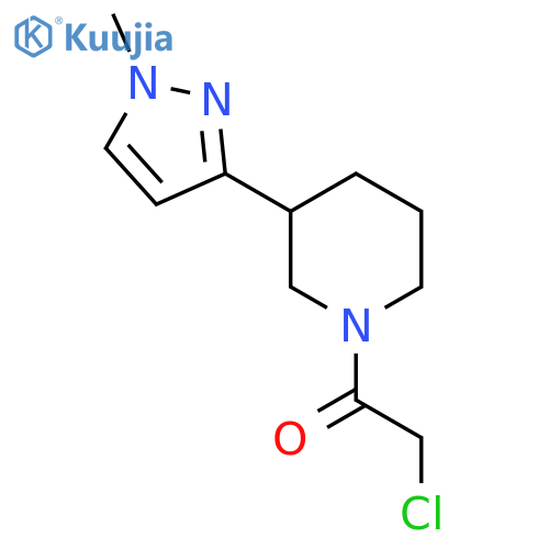 2-chloro-1-(3-(1-methyl-1H-pyrazol-3-yl)piperidin-1-yl)ethan-1-one structure