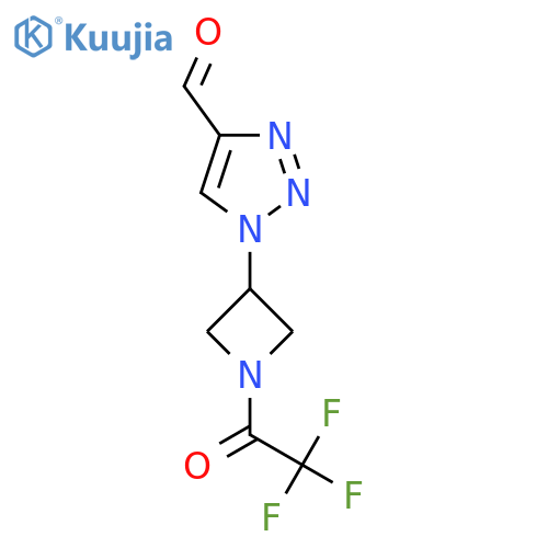 1-(1-(2,2,2-Trifluoroacetyl)azetidin-3-yl)-1H-1,2,3-triazole-4-carbaldehyde structure