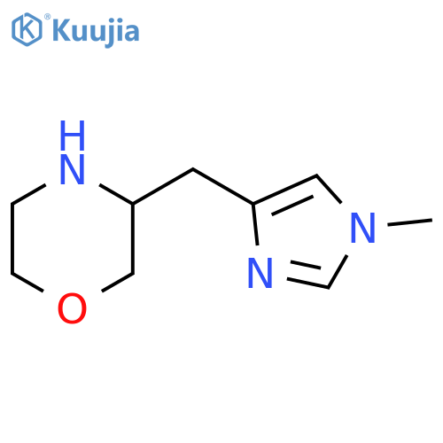 Morpholine, 3-[(1-methyl-1H-imidazol-4-yl)methyl]- structure
