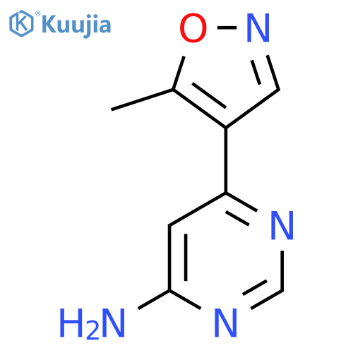 6-(5-Methyl-1,2-oxazol-4-yl)pyrimidin-4-amine structure