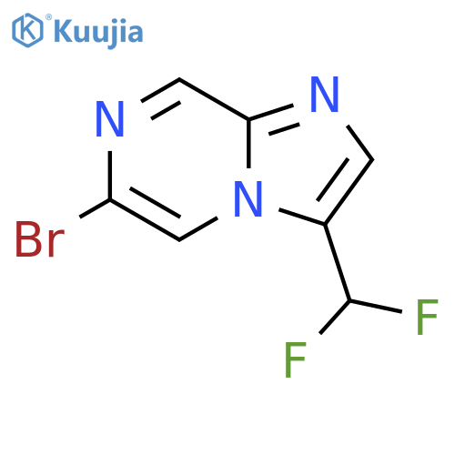 6-Bromo-3-(difluoromethyl)imidazo[1,2-a]pyrazine structure