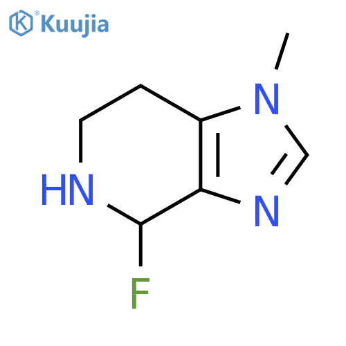 4-fluoro-1-methyl-1H,4H,5H,6H,7H-imidazo4,5-cpyridine structure