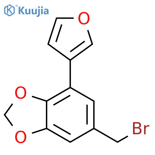 6-(bromomethyl)-4-(furan-3-yl)-1,3-dioxaindane structure