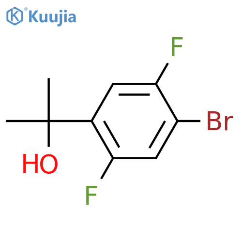 2-(4-bromo-2,5-difluorophenyl)propan-2-ol structure