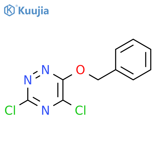 6-(benzyloxy)-3,5-dichloro-1,2,4-triazine structure