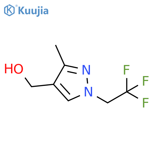 3-methyl-1-(2,2,2-trifluoroethyl)-1H-pyrazol-4-ylmethanol structure