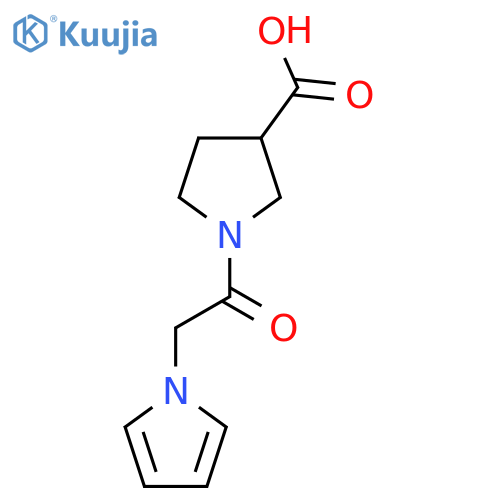 1-(2-(1H-pyrrol-1-yl)acetyl)pyrrolidine-3-carboxylic acid structure