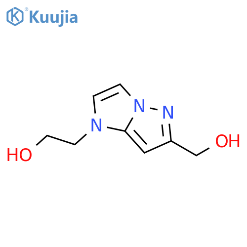 2-(6-(hydroxymethyl)-1H-imidazo[1,2-b]pyrazol-1-yl)ethan-1-ol structure