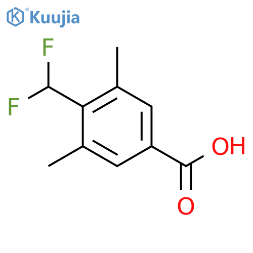 4-(difluoromethyl)-3,5-dimethylbenzoic acid structure