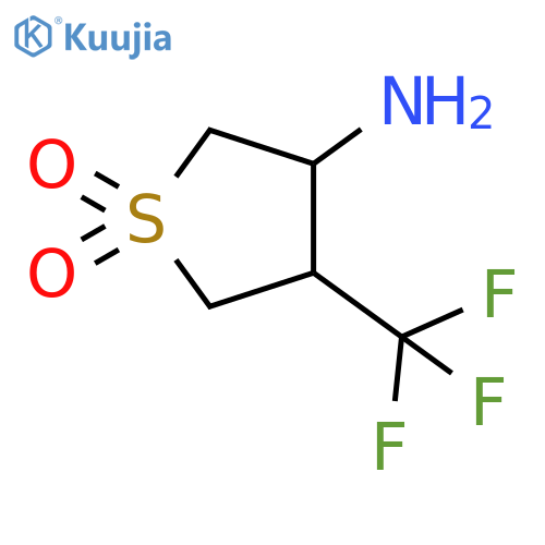3-amino-4-(trifluoromethyl)-1lambda6-thiolane-1,1-dione structure
