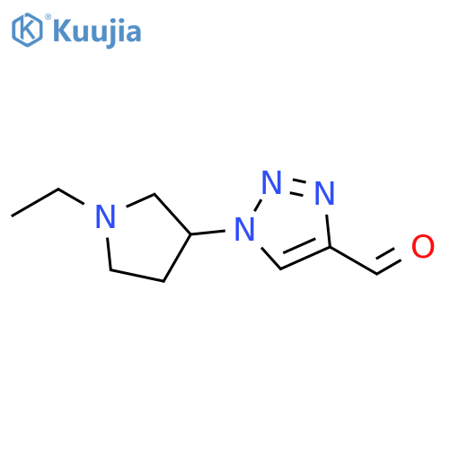 1-(1-ethylpyrrolidin-3-yl)-1H-1,2,3-triazole-4-carbaldehyde structure