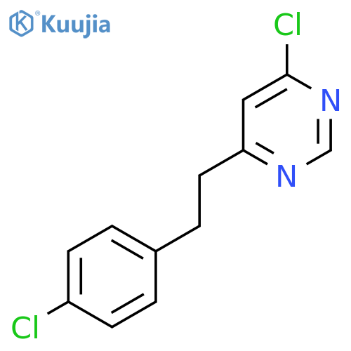 4-Chloro-6-(4-chlorophenethyl)pyrimidine structure