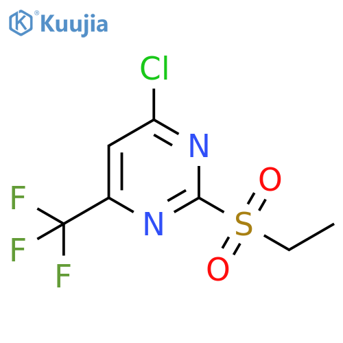 4-chloro-2-(ethanesulfonyl)-6-(trifluoromethyl)pyrimidine structure