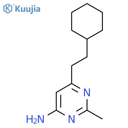 6-(2-Cyclohexylethyl)-2-methylpyrimidin-4-amine structure