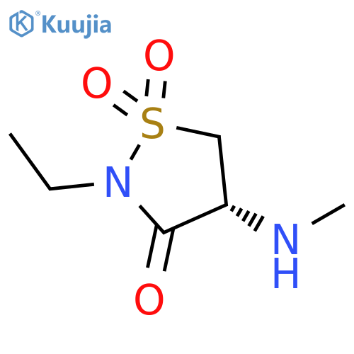 (4R)-2-ethyl-4-(methylamino)-1lambda6,2-thiazolidine-1,1,3-trione structure