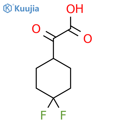 2-(4,4-Difluorocyclohexyl)-2-oxoacetic acid structure