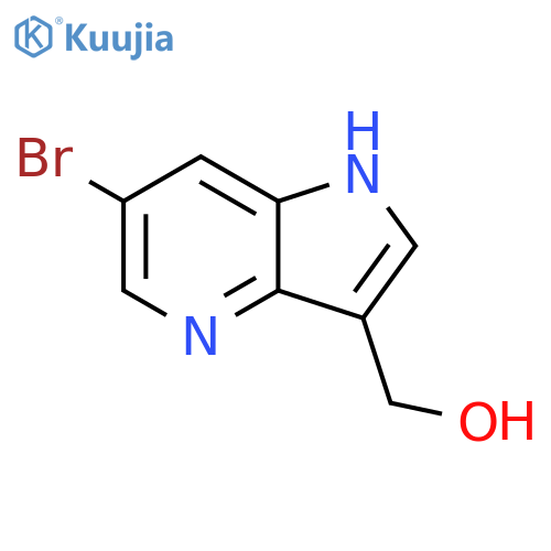 {6-bromo-1H-pyrrolo[3,2-b]pyridin-3-yl}methanol structure