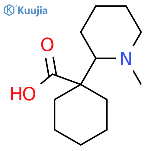 1-(1-methylpiperidin-2-yl)cyclohexane-1-carboxylic acid structure