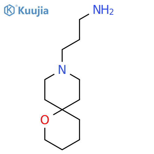 3-(1-Oxa-9-azaspiro[5.5]undecan-9-yl)propan-1-amine structure