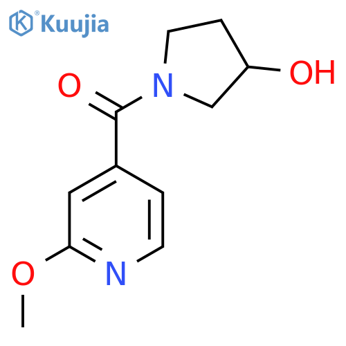 (3-Hydroxypyrrolidin-1-yl)(2-methoxypyridin-4-yl)methanone structure