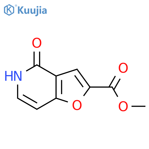 4-Oxo-4,5-dihydro-furo[3,2-c]pyridine-2-carboxylic acid methyl ester structure