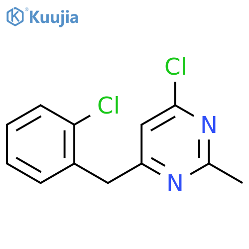 4-Chloro-6-(2-chlorobenzyl)-2-methylpyrimidine structure