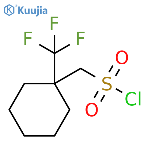 1-(trifluoromethyl)cyclohexylmethanesulfonyl chloride structure