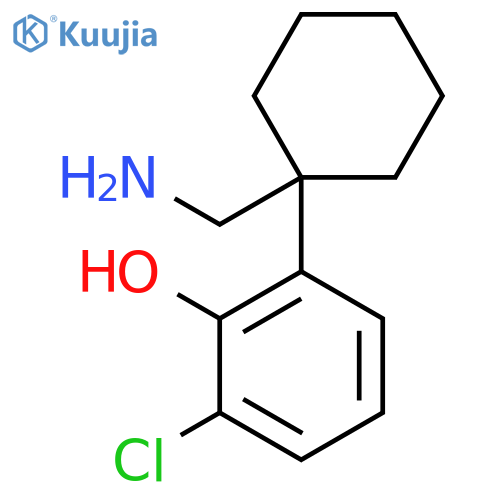 2-1-(aminomethyl)cyclohexyl-6-chlorophenol structure